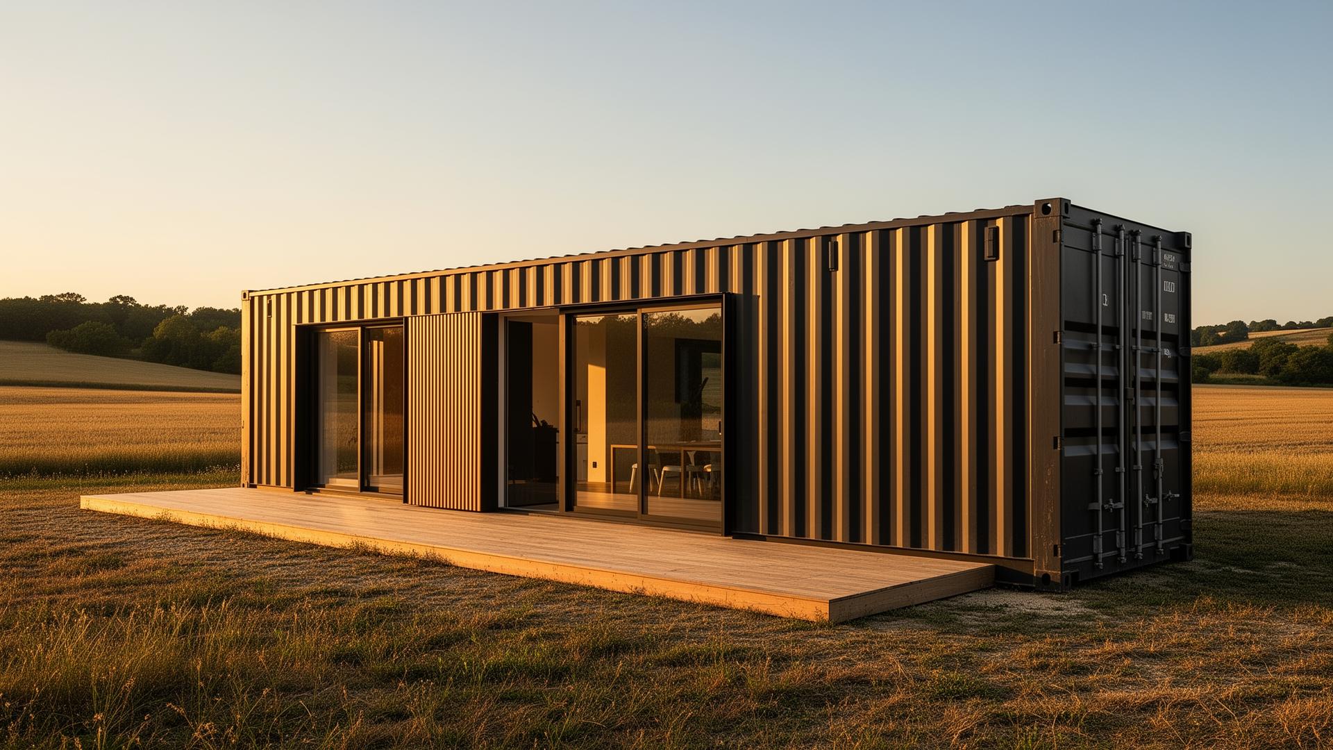 Maison container en U clé en main