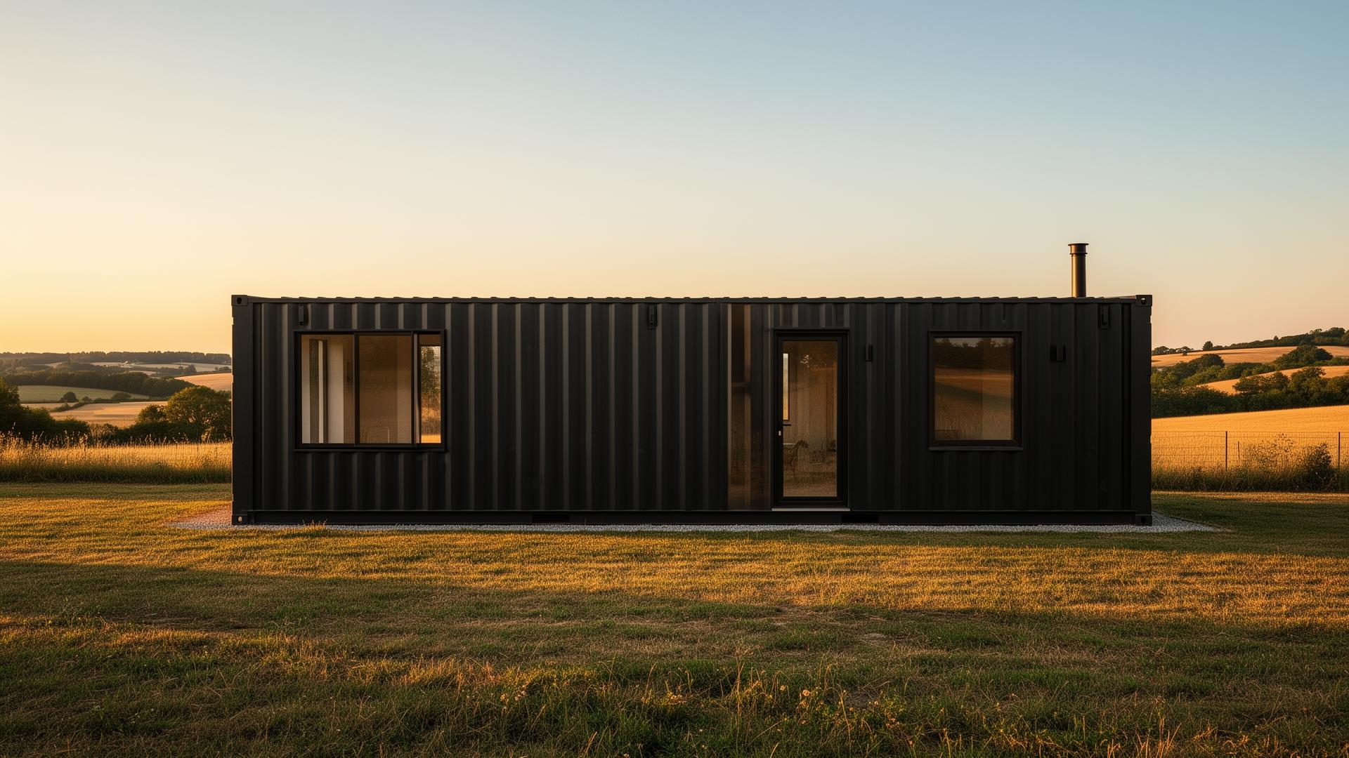 maison container style rustique - vue 2