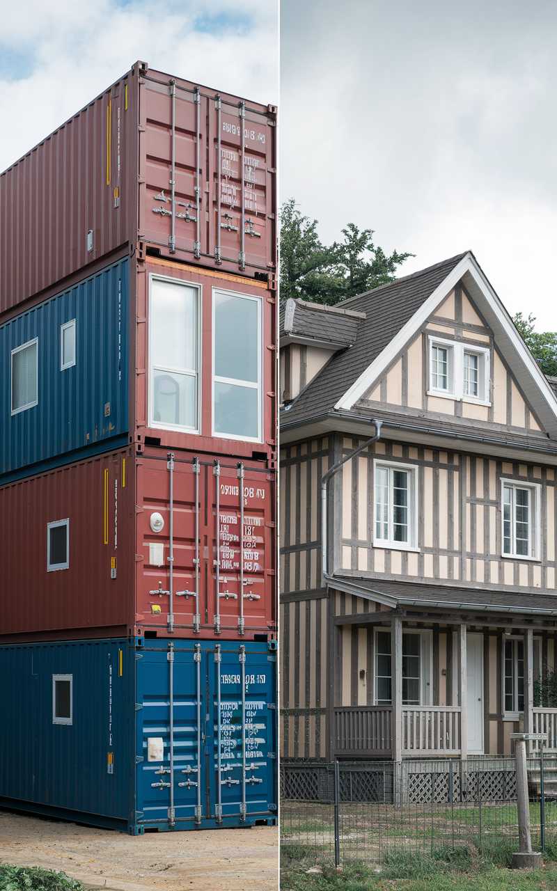 Maison container vs maison traditionnelle : quels sont les avantages et inconvénients